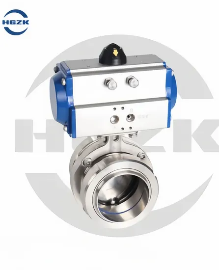  Pneumatic Air Soft Seal Butterfly Valve